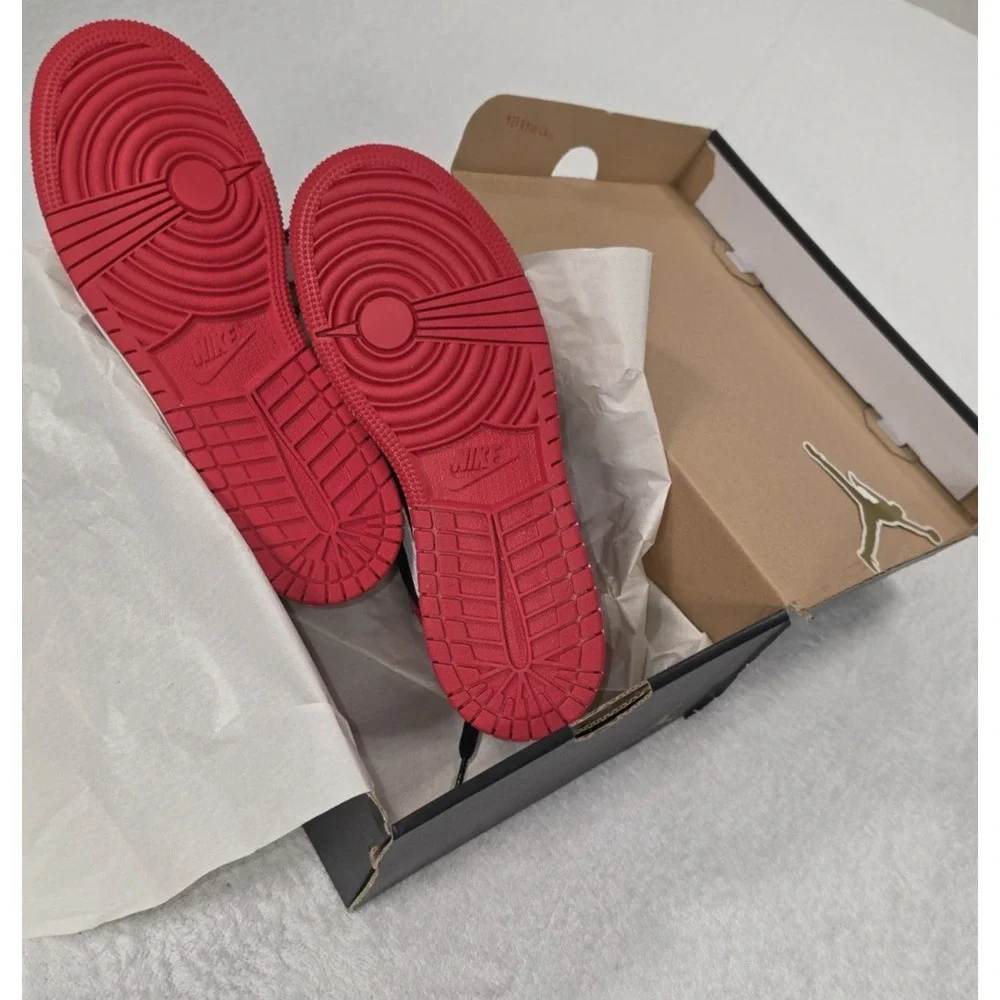 Nike Air Jordan 1 Mid GS – Black/Red/White – Size 5.5Y – Brand New